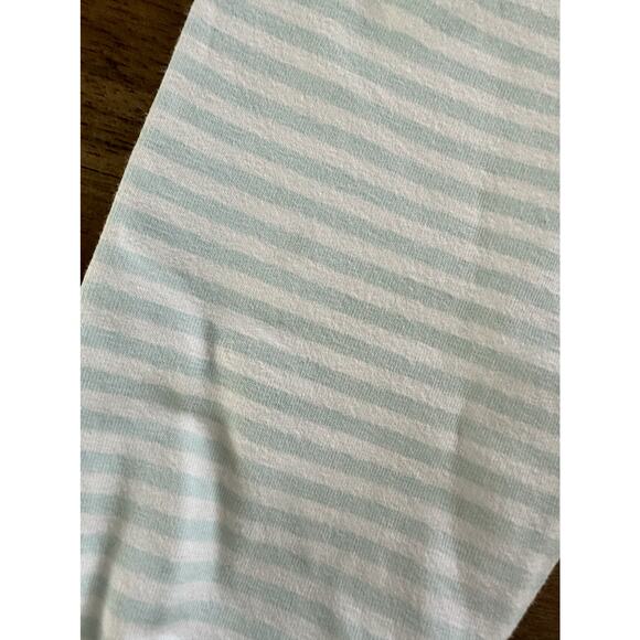SweetHoney Nelly Leggings Mint Green Cream Stripe Ruffle Knit Pants 2T - Picture 3 of 6